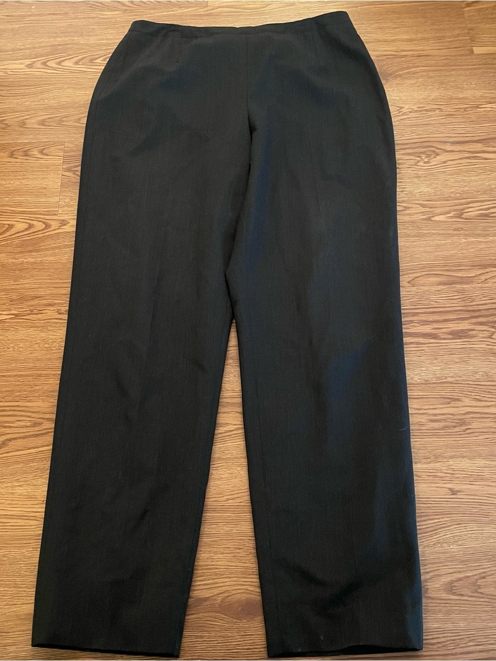 Ann Taylor Loft Dress Pants Size 10 Black Side Zip  Lined Stretch‎ Wool Blend